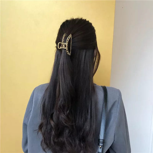 Matte Metal Horsetail Clip